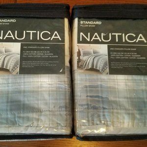 Nautica Standard Pillow Sham, 20" x 26", NEW - DURHAM  {Pair)